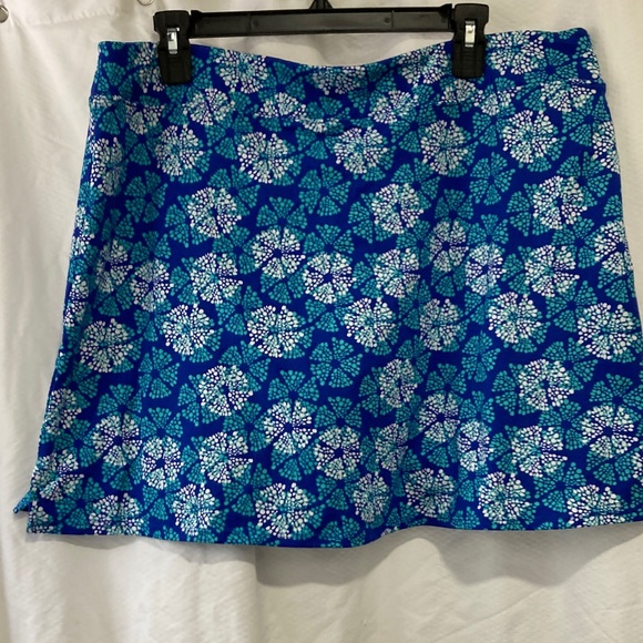 Tranquility by Colorado Clothing Blue and White A-Line Skirt - Picture 1 of 5